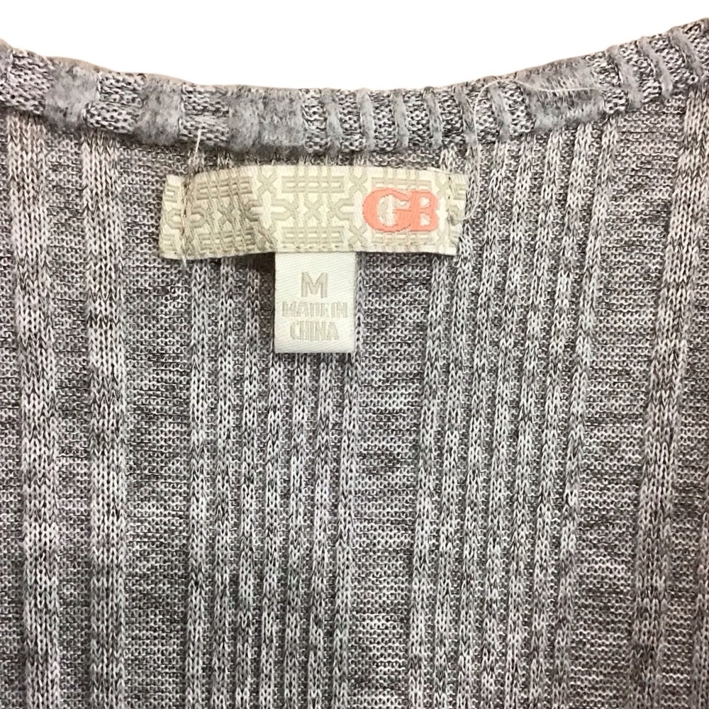 GB Gianni Bini Gray Ribbed Skater Circle Dress M - Picture 8 of 9